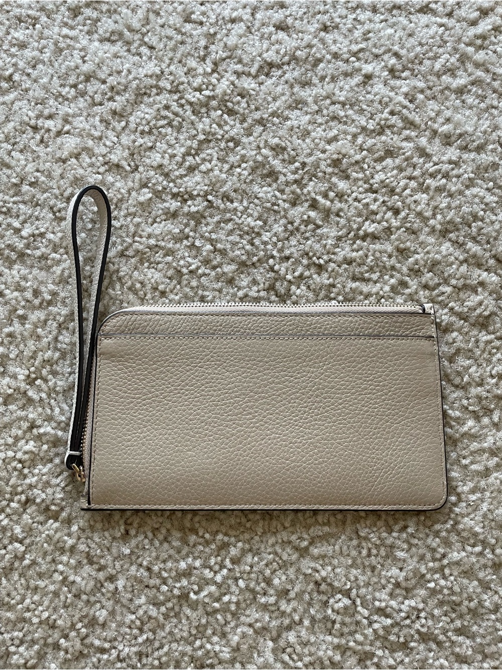Kate Spade Cream Pebbled Leather Wristlet View 3